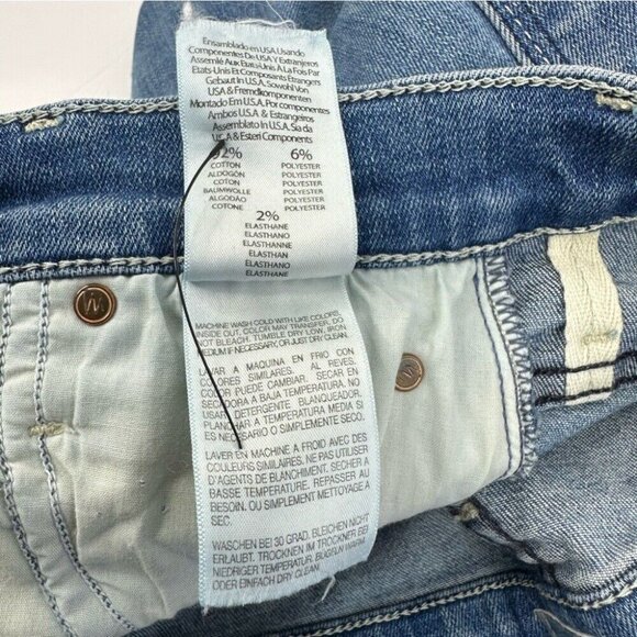 Mother Womens Stunner Zip Ankle Step Fray Good Girls Do Designer Jean W24-26/L27 - Picture 7 of 11